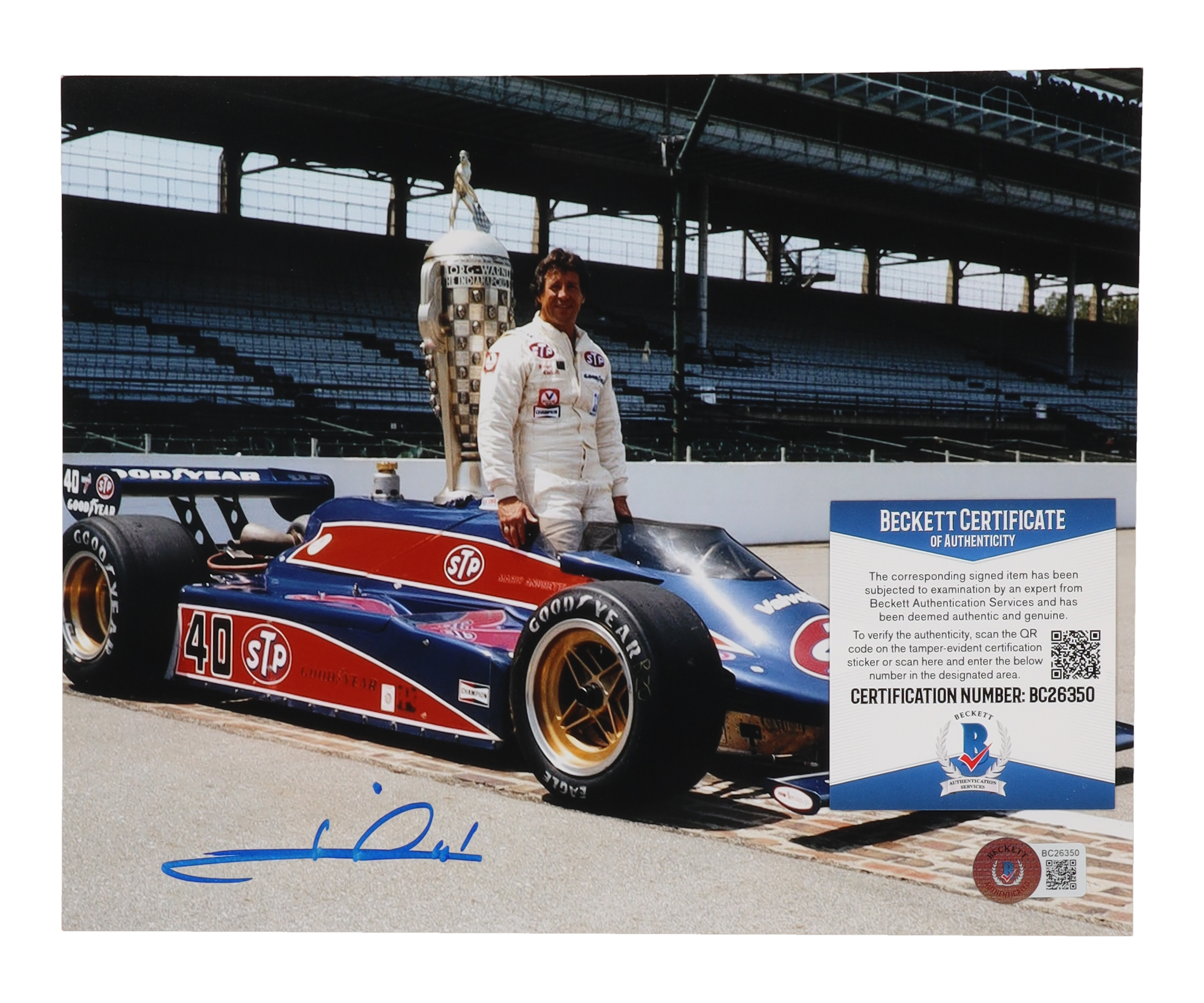 Michael Andretti Signed 8x10 Photo (Beckett) at PristineAuction.com Michael Andretti Signed 8x10 Photo (Beckett) at PristineAuction.com