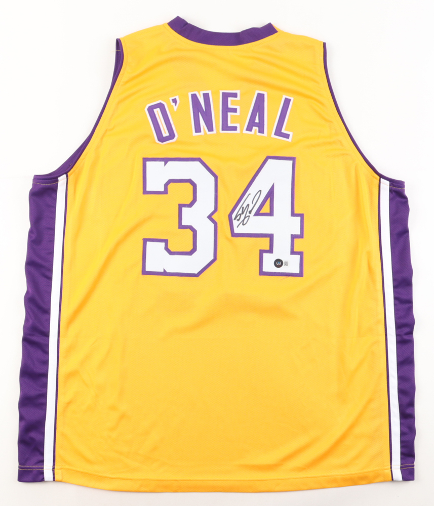 Shaquille O'Neal Signed Jersey (Beckett) at PristineAuction.com Shaquille O'Neal Signed Jersey (Beckett) at PristineAuction.com