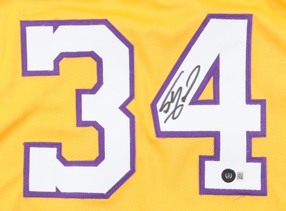 Shaquille O'Neal Signed Jersey (Beckett) at PristineAuction.com Shaquille O'Neal Signed Jersey (Beckett) at PristineAuction.com