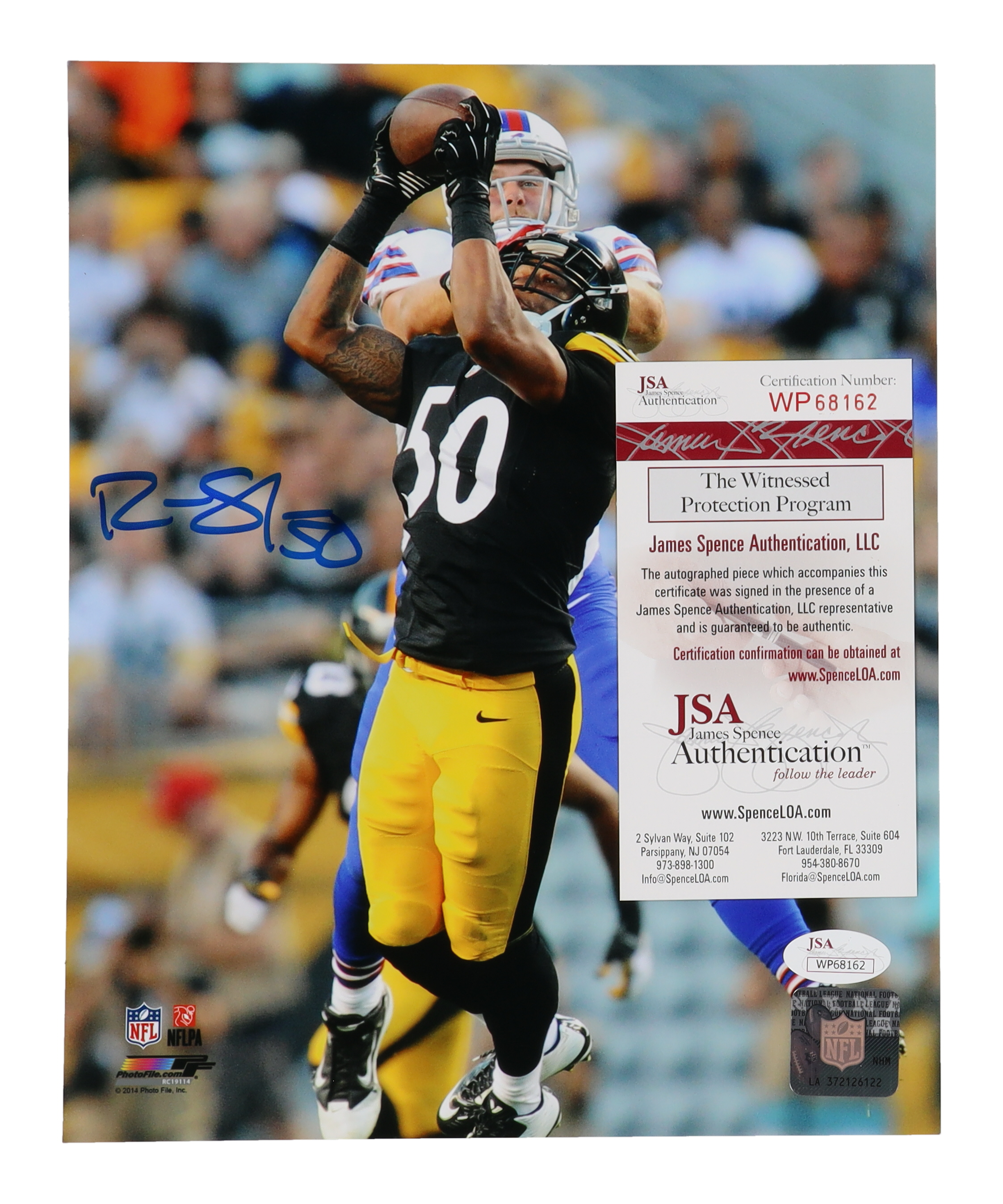 Ryan Shazier Signed Steelers 8x10 Photo (JSA) at PristineAuction.com Ryan Shazier Signed Steelers 8x10 Photo (JSA) at PristineAuction.com