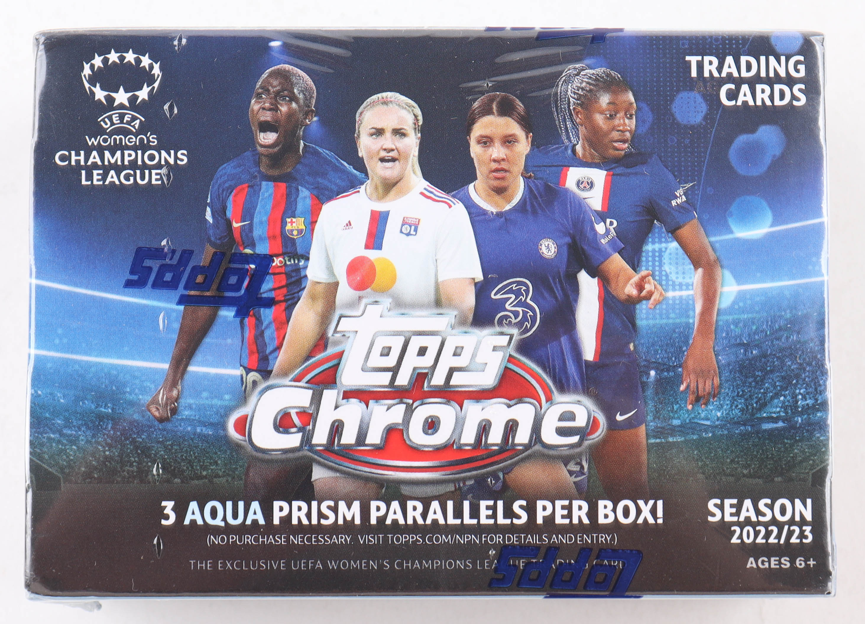 2022-23 Topps Chrome UEFA Women's Champions League Soccer (8) Pack Blaster Box at PristineAuction.com 2022-23 Topps Chrome UEFA Women's Champions League Soccer (8) Pack Blaster Box at PristineAuction.com