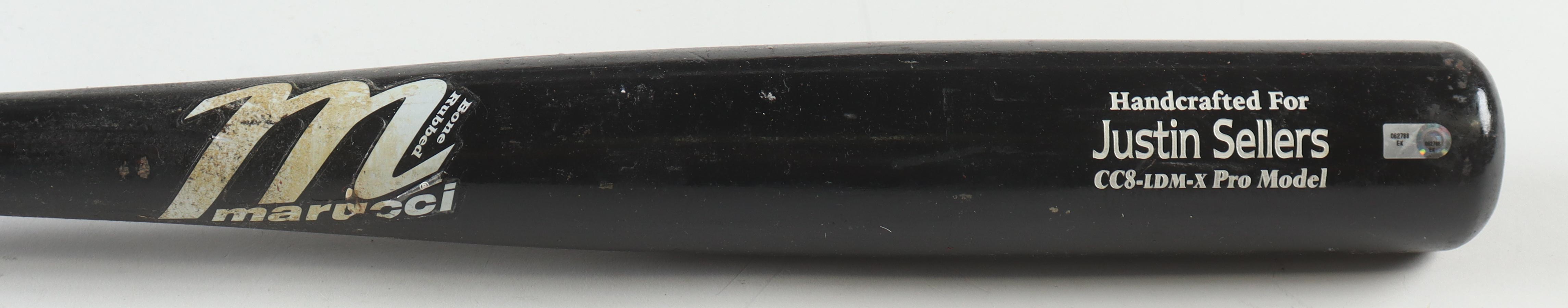 Justin Sellers Game-Used Marucci Baseball Bat (MLB) at PristineAuction.com Justin Sellers Game-Used Marucci Baseball Bat (MLB) at PristineAuction.com