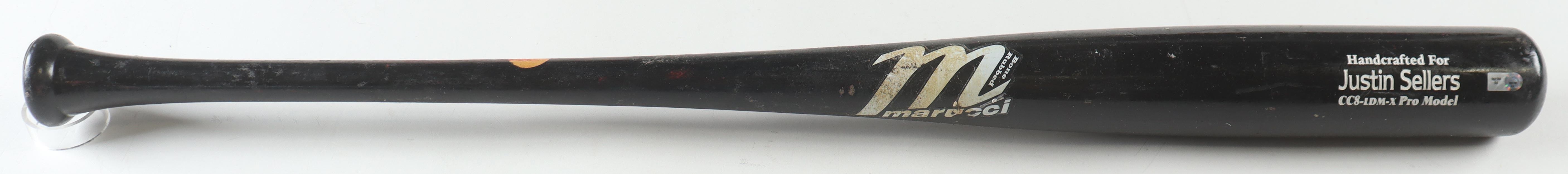 Justin Sellers Game-Used Marucci Baseball Bat (MLB) at PristineAuction.com Justin Sellers Game-Used Marucci Baseball Bat (MLB) at PristineAuction.com