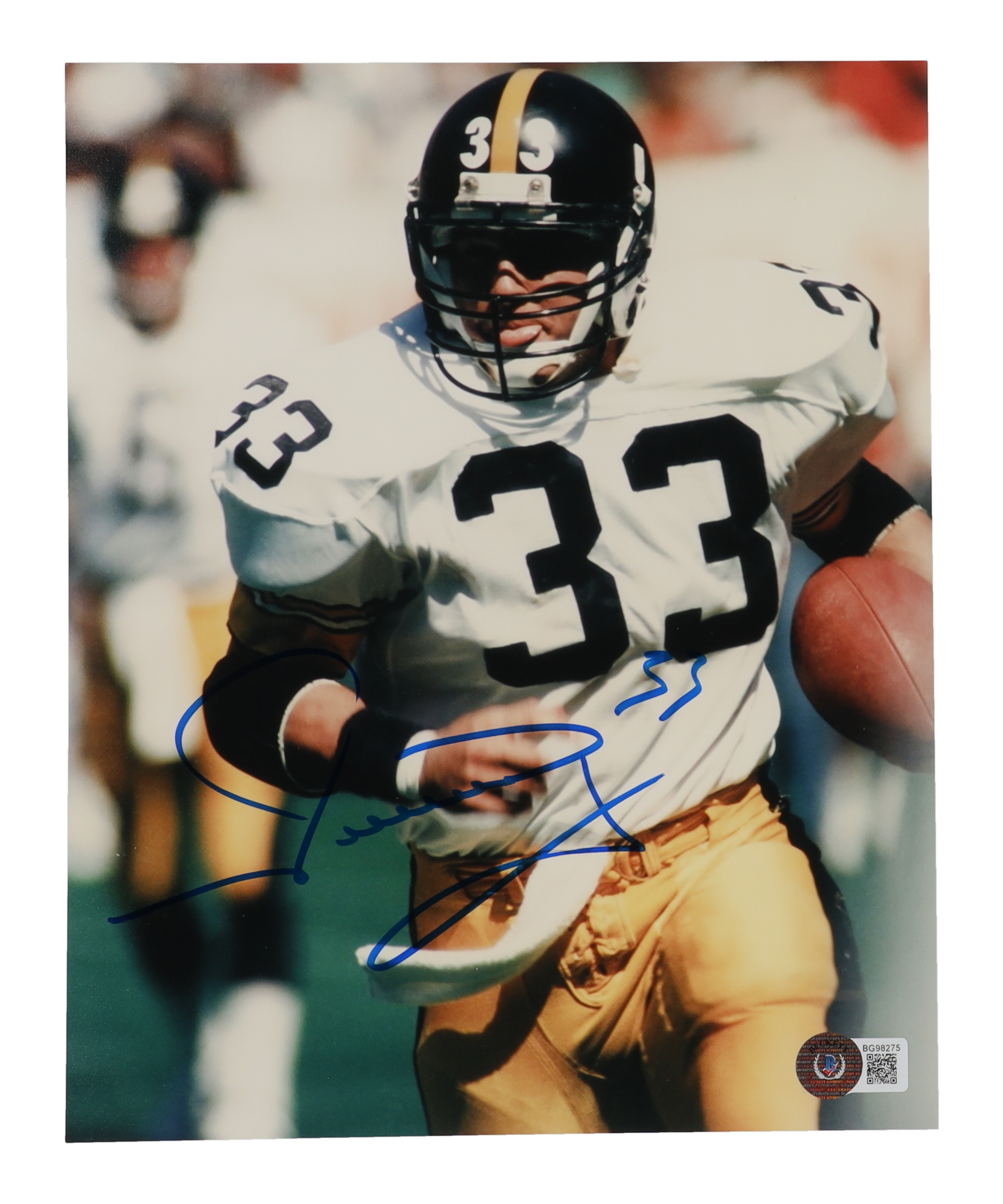 Merril Hoge Signed Steelers 8x10 Photo (Beckett) at PristineAuction.com Merril Hoge Signed Steelers 8x10 Photo (Beckett) at PristineAuction.com