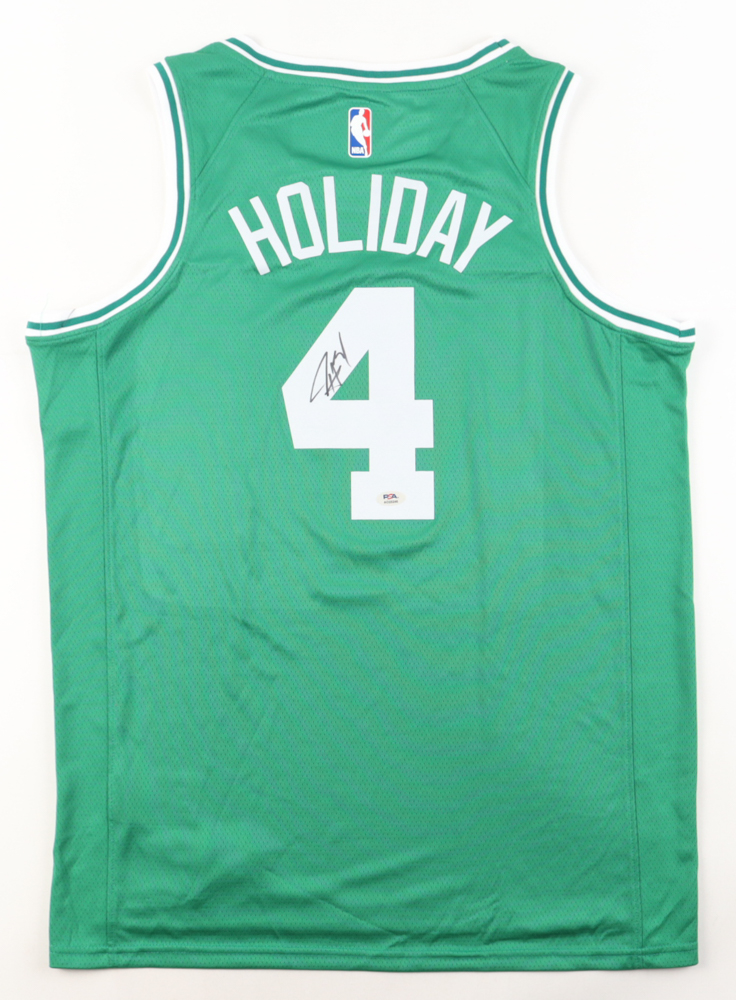 Jrue Holiday Signed Celtics Jersey (PSA) at PristineAuction.com Jrue Holiday Signed Celtics Jersey (PSA) at PristineAuction.com