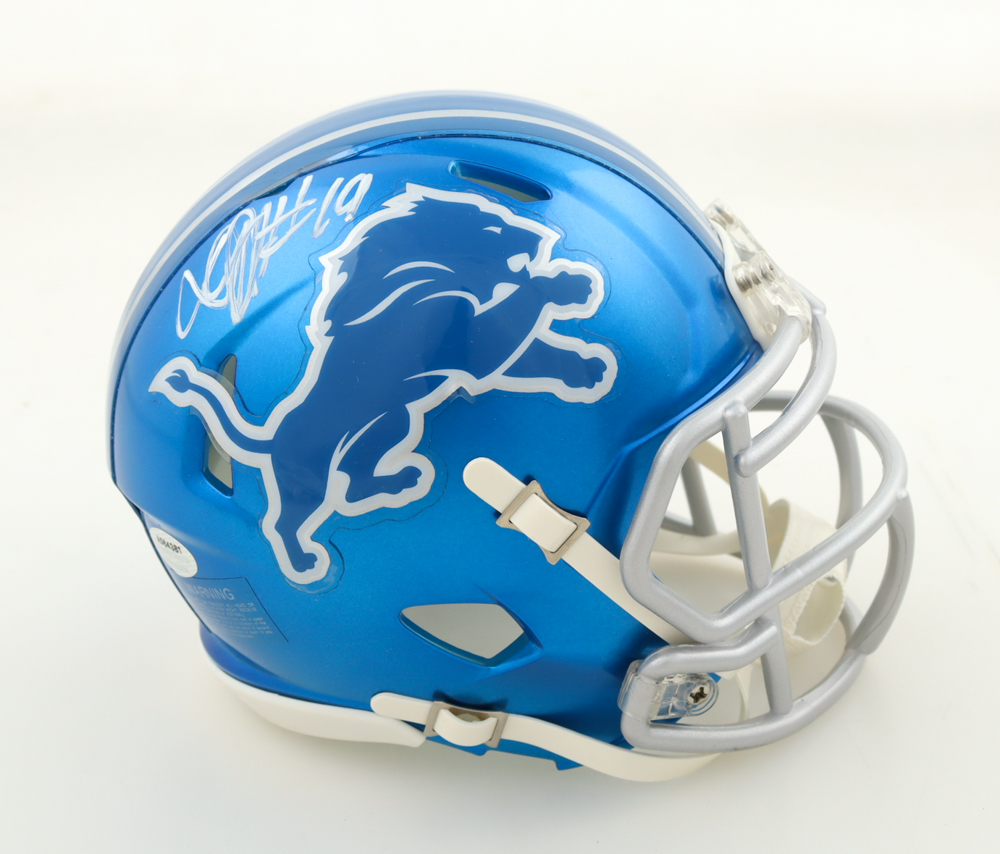 Donovan Peoples-Jones Signed Lions Flash Alternate Speed Mini Helmet (Schwartz) at PristineAuction.com Donovan Peoples-Jones Signed Lions Flash Alternate Speed Mini Helmet (Schwartz) at PristineAuction.com