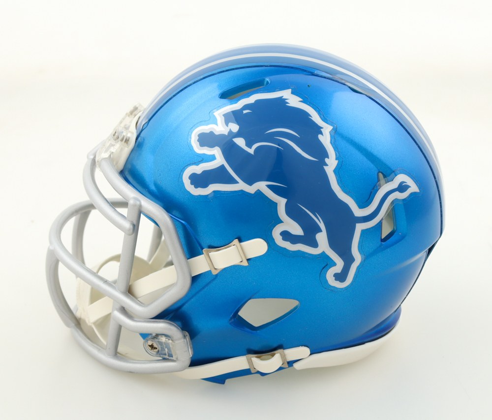 Donovan Peoples-Jones Signed Lions Flash Alternate Speed Mini Helmet (Schwartz) at PristineAuction.com Donovan Peoples-Jones Signed Lions Flash Alternate Speed Mini Helmet (Schwartz) at PristineAuction.com