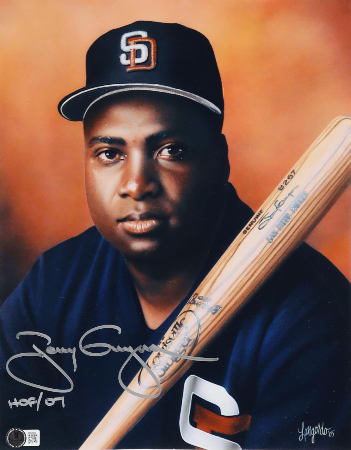 Tony Gwynn Signed Padres 11x14 Photo Inscribed "HOF 07" (Beckett) at PristineAuction.com Tony Gwynn Signed Padres 11x14 Photo Inscribed "HOF 07" (Beckett) at PristineAuction.com