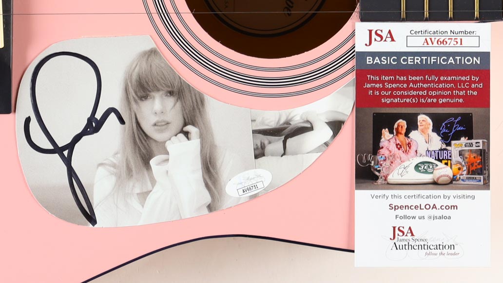 Taylor Swift Signed 41" Acoustic Guitar (JSA) at PristineAuction.com Taylor Swift Signed 41" Acoustic Guitar (JSA) at PristineAuction.com