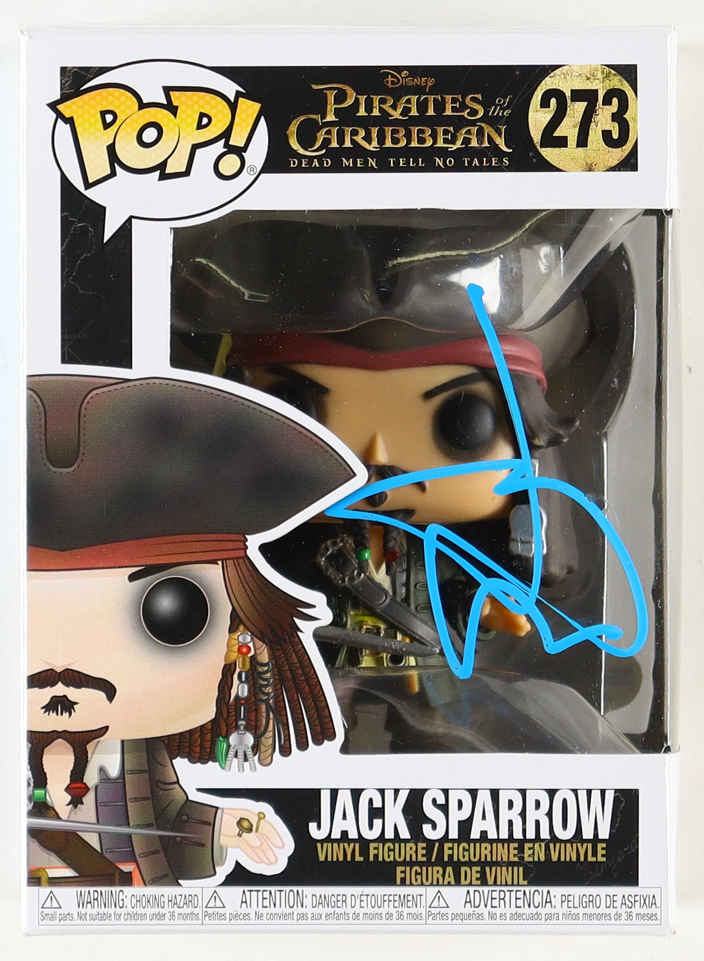 Johnny Depp Signed "Pirates of the Caribbean: Dead Men Tell No Tales" #273 Jack Sparrow Funko Pop! Vinyl Figure (ACOA) at PristineAuction.com Johnny Depp Signed "Pirates of the Caribbean: Dead Men Tell No Tales" #273 Jack Sparrow Funko Pop! Vinyl Figure (ACOA) at PristineAuction.com