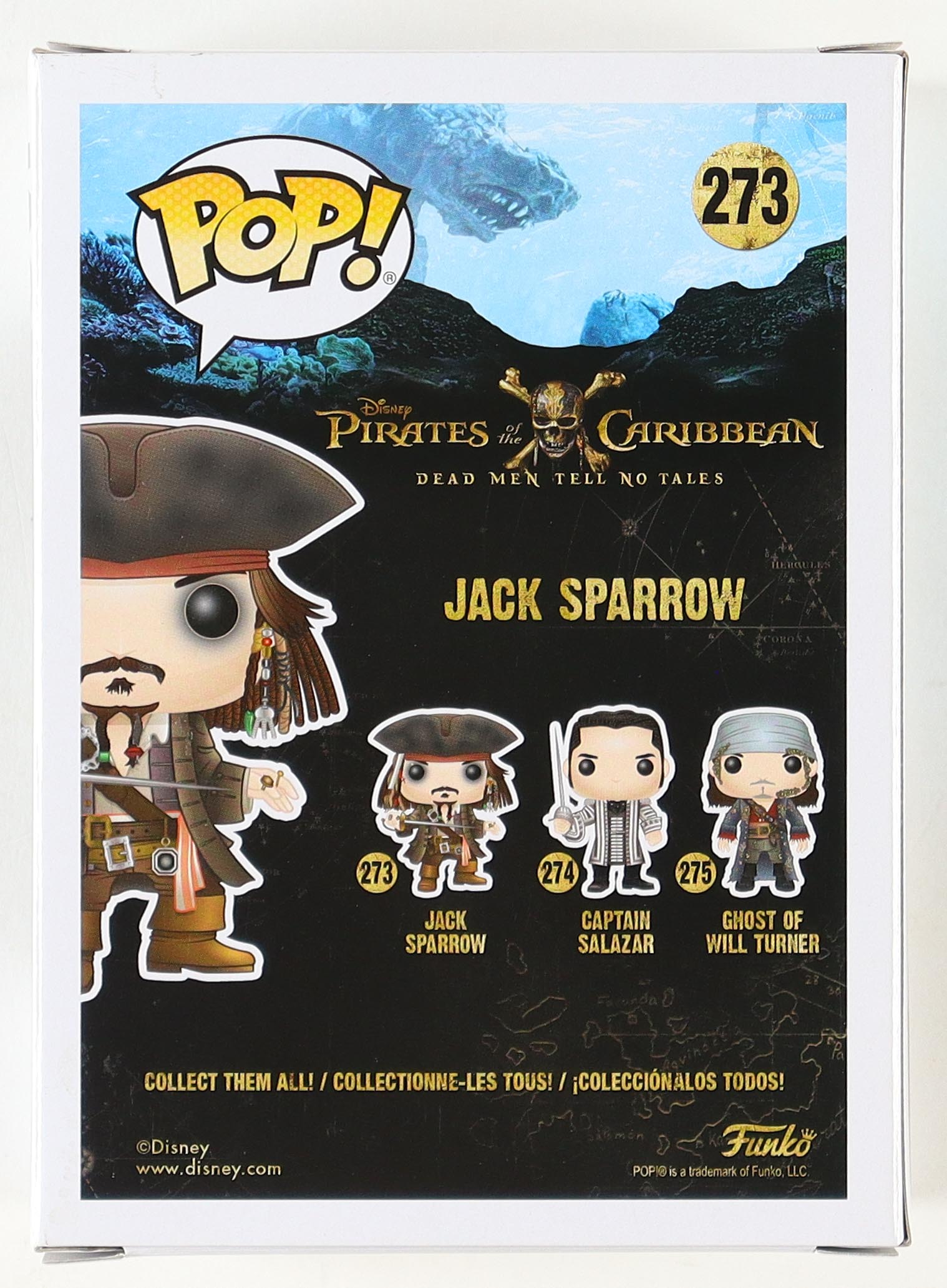 Johnny Depp Signed "Pirates of the Caribbean: Dead Men Tell No Tales" #273 Jack Sparrow Funko Pop! Vinyl Figure (ACOA) at PristineAuction.com Johnny Depp Signed "Pirates of the Caribbean: Dead Men Tell No Tales" #273 Jack Sparrow Funko Pop! Vinyl Figure (ACOA) at PristineAuction.com