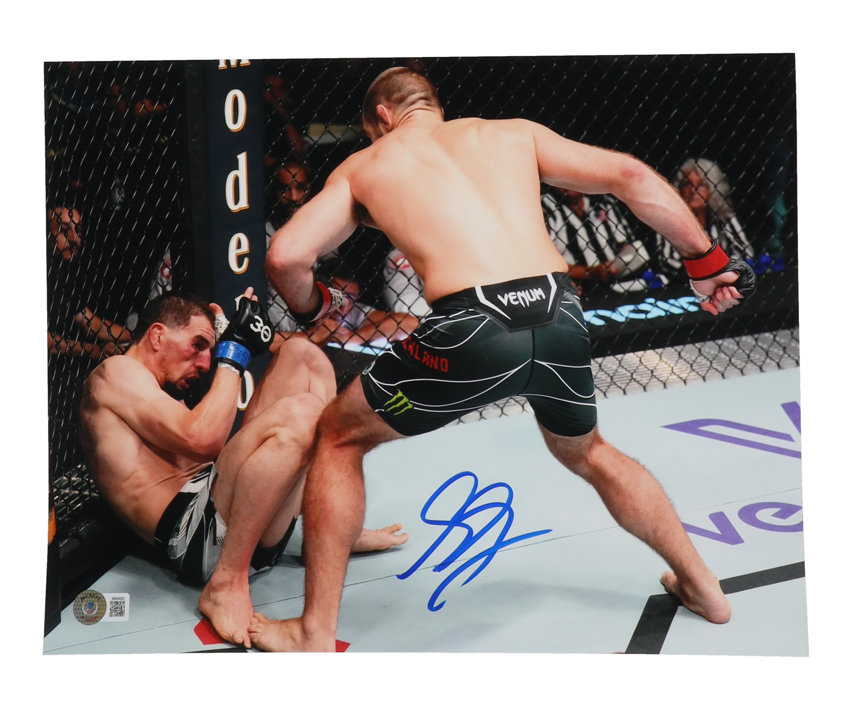 Sean Strickland Signed UFC 11x14 Photo (Beckett) at PristineAuction.com Sean Strickland Signed UFC 11x14 Photo (Beckett) at PristineAuction.com