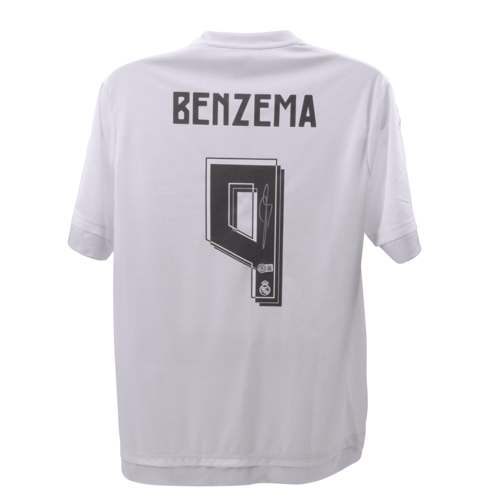 Karim Benzema Maillot Real Madrid signé 21/22 Adidas BAS