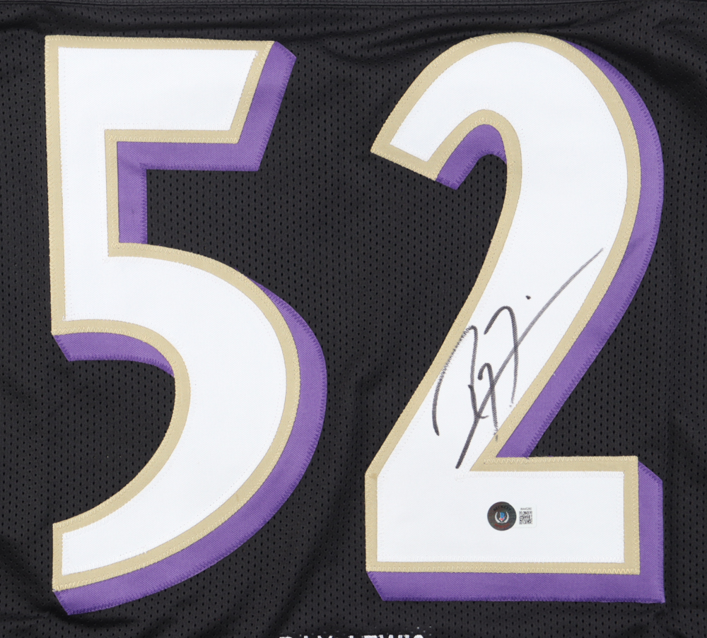 Ray Lewis Signed Career Highlight Stat Jersey (Beckett) at PristineAuction.com Ray Lewis Signed Career Highlight Stat Jersey (Beckett) at PristineAuction.com