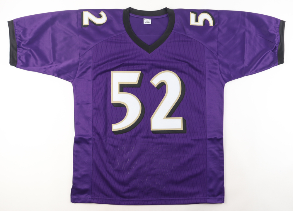 Ray Lewis Signed Career Highlight Stat Jersey (Beckett) at PristineAuction.com Ray Lewis Signed Career Highlight Stat Jersey (Beckett) at PristineAuction.com