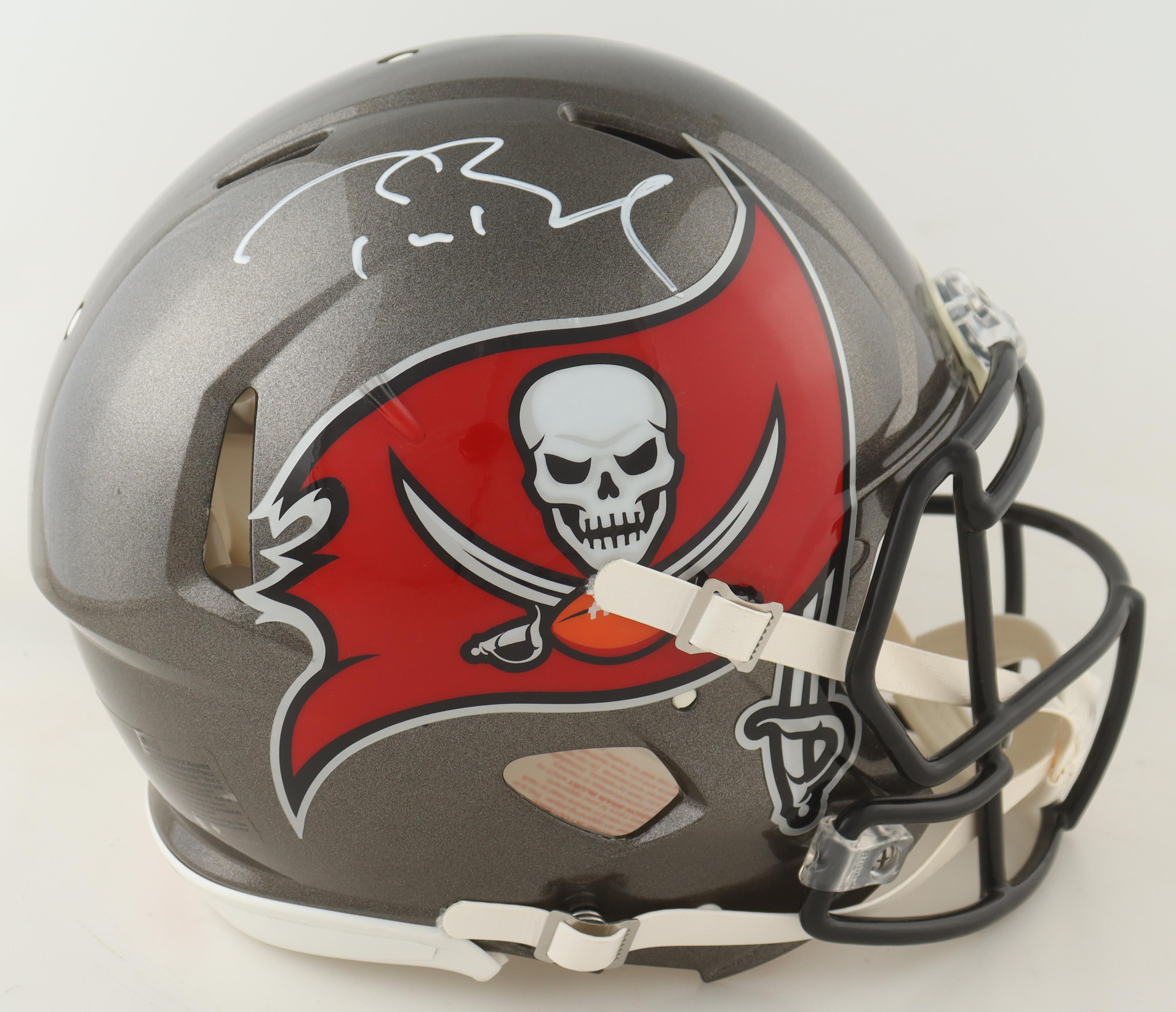 Tom Brady Signed Buccaneers Full-Size Authentic On-Field Helmet (Fanatics) at PristineAuction.com Tom Brady Signed Buccaneers Full-Size Authentic On-Field Helmet (Fanatics) at PristineAuction.com