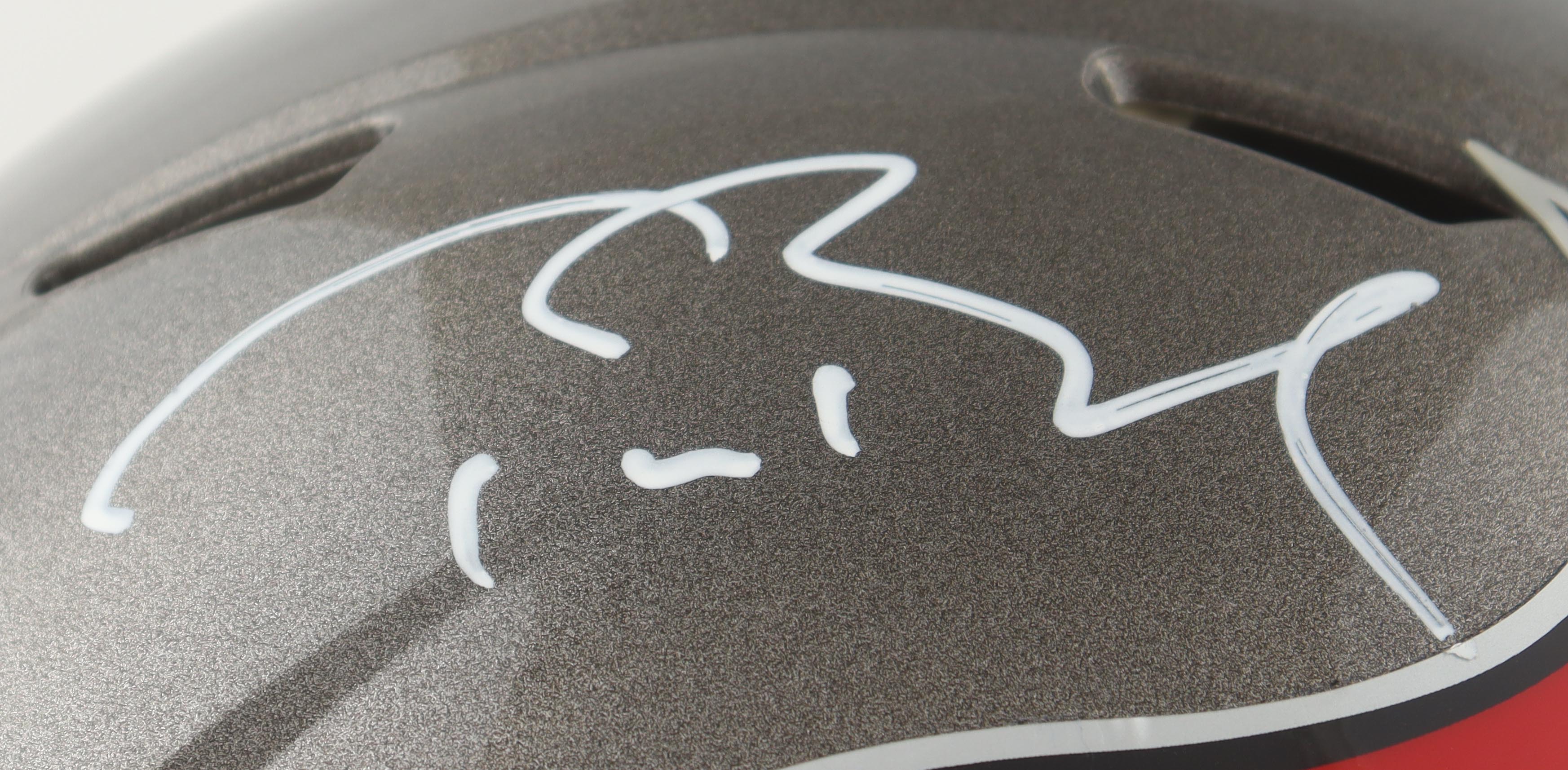 Tom Brady Signed Buccaneers Full-Size Authentic On-Field Helmet (Fanatics) at PristineAuction.com Tom Brady Signed Buccaneers Full-Size Authentic On-Field Helmet (Fanatics) at PristineAuction.com