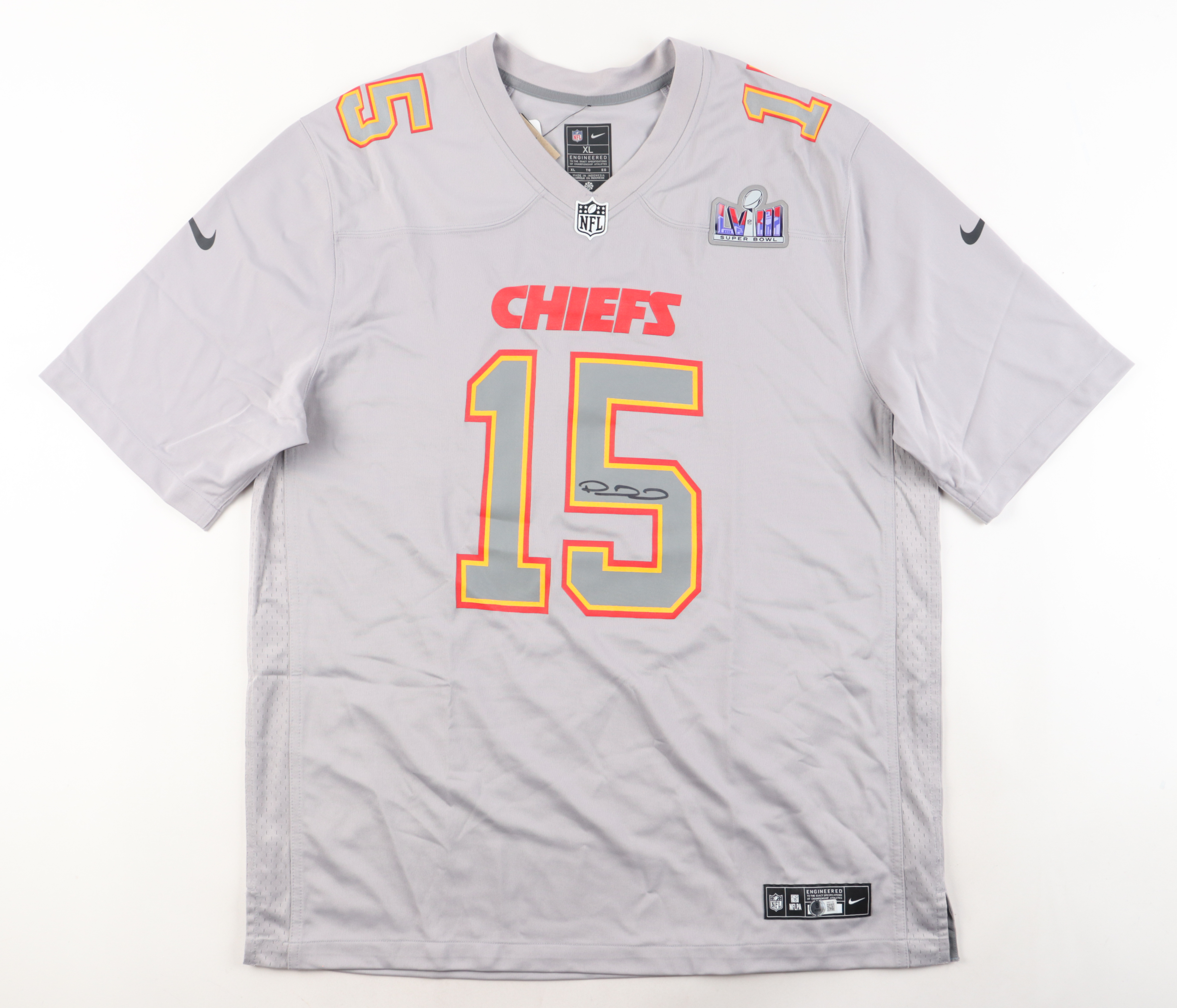 Patrick Mahomes II Signed Chiefs Nike Jersey with Super Bowl LVIII Patch (Beckett) at PristineAuction.com Patrick Mahomes II Signed Chiefs Nike Jersey with Super Bowl LVIII Patch (Beckett) at PristineAuction.com