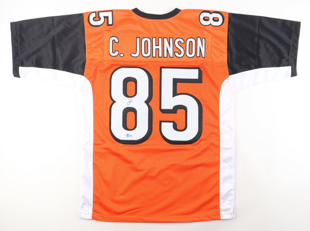 Chad "Ochocinco" Johnson Signed Jersey (Beckett) at PristineAuction.com Chad "Ochocinco" Johnson Signed Jersey (Beckett) at PristineAuction.com