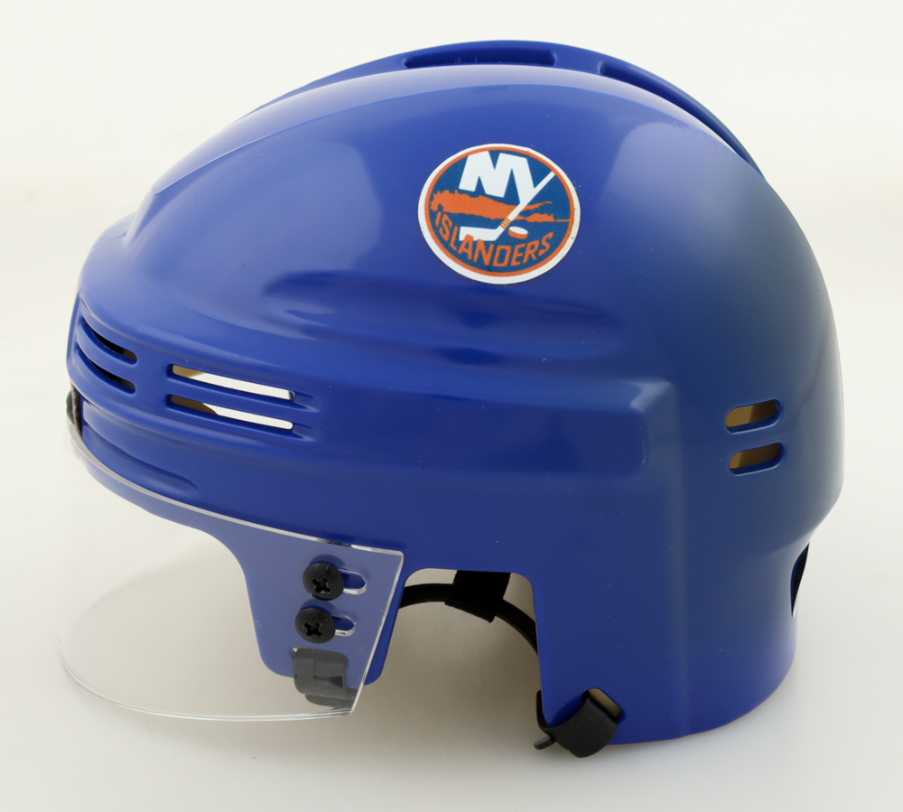 Nick Leddy & Johnny Boychuk Signed Islanders Mini Helmet (YSMSBN-242) at PristineAuction.com Nick Leddy & Johnny Boychuk Signed Islanders Mini Helmet (YSMSBN-242) at PristineAuction.com