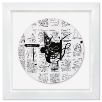 "Untitled (Return of the Central Figure) 1983" 16x16 Custom Framed Limoges Porcelain Plate by Jean-Michel Basquiat (Artova) at PristineAuction.com