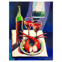 "Food for Thought" LE 36x27 Printer's Proof Serigraph on Canvas by Robert Burridge (Artova) at PristineAuction.com