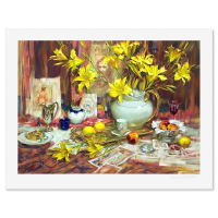 "Symphony with Lilies" LE 30x38 Printer's Proof Serigraph on Paper by John Michael Carter (Artova) at PristineAuction.com
