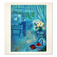 "L'artiste Et Son Modele" LE 14x10 Lithograph on Paper by Marc Chagall (Artova) at PristineAuction.com
