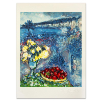"Fruits Et Fleurs Devant La Mer" LE 13x11 Lithograph on Paper by Marc Chagall (Artova) at PristineAuction.com