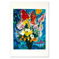 "Le Bouquet Illuminant Le Ciel" LE 14x11 Lithograph on Paper by Marc Chagall (Artova) at PristineAuction.com
