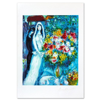 "Bridal Bouquet" LE 14x11 Lithograph on Paper by Marc Chagall (Artova) at PristineAuction.com