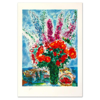 "Le Bouquet De Renoncules" LE 33x24 Lithograph by Marc Chagall (Artova) at PristineAuction.com