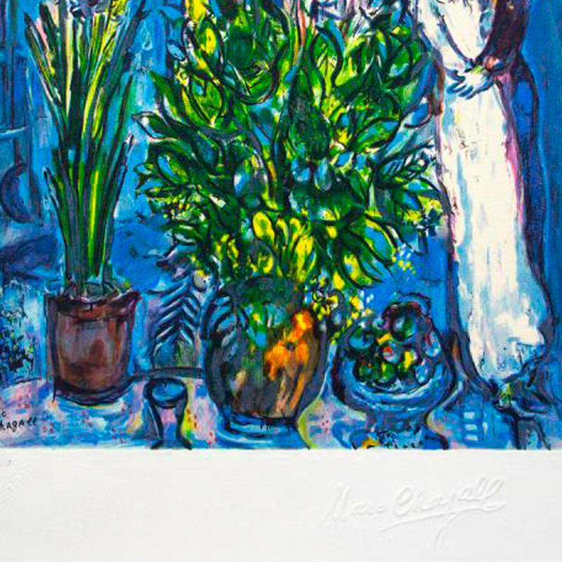 "Les Maries" LE 23x21 Custom Framed Lithograph by Marc Chagall (Artova) at PristineAuction.com "Les Maries" LE 23x21 Custom Framed Lithograph by Marc Chagall (Artova) at PristineAuction.com