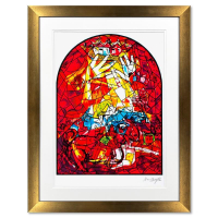 "Judah" LE 38x36 Custom Framed Serigraph by Marc Chagall (Artova) at PristineAuction.com