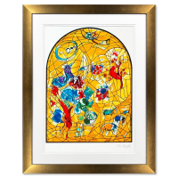 "Joseph" LE 38x36 Custom Framed Serigraph by Marc Chagall (Artova) at PristineAuction.com