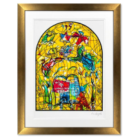 "Levi" LE 38x36 Custom Framed Serigraph by Marc Chagall (Artova) at PristineAuction.com