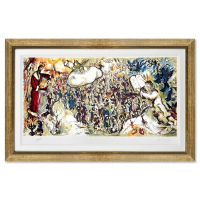 "The Story Of Exodus" LE 29x27 Custom Framed Lithograph by Marc Chagall (Artova) at PristineAuction.com