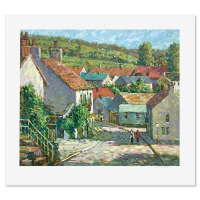 "Quiet Village" LE 29x41 Printer's Proof Serigraph on Paper by Christian Title (Artova) at PristineAuction.com