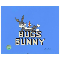 "Bugs Bunny Title Card" LE 13x16 Animation Cel with Hand-Painted Coloring by Chuck Jones (Artova) at PristineAuction.com