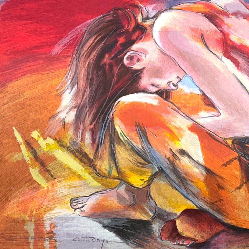 "Untitled" LE 8x11 Mixed Media on Paper by Christine Comyn (Artova) at PristineAuction.com "Untitled" LE 8x11 Mixed Media on Paper by Christine Comyn (Artova) at PristineAuction.com