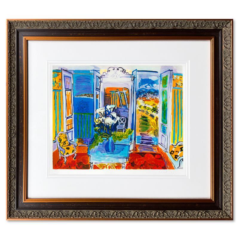 "Interieur A La Fenetre Ouverte" LE 30x28 Custom Framed Lithograph by Raoul Dufy (Artova) at PristineAuction.com "Interieur A La Fenetre Ouverte" LE 30x28 Custom Framed Lithograph by Raoul Dufy (Artova) at PristineAuction.com