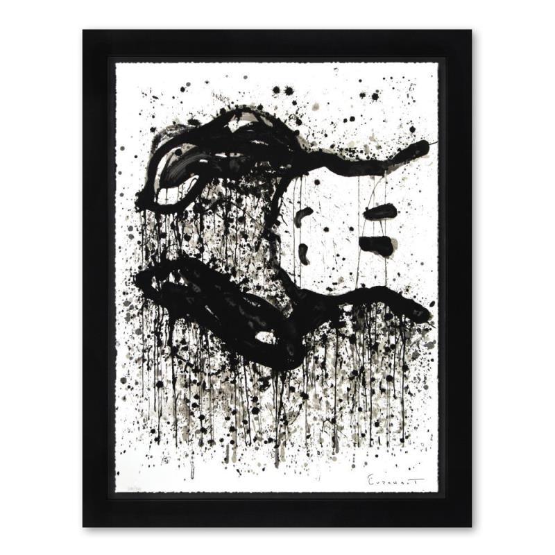 "Watchdog 9 O'Clock" LE 26x34 Custom Framed Hand-Pulled Original Lithograph by Tom Everhart (Artova) at PristineAuction.com "Watchdog 9 O'Clock" LE 26x34 Custom Framed Hand-Pulled Original Lithograph by Tom Everhart (Artova) at PristineAuction.com