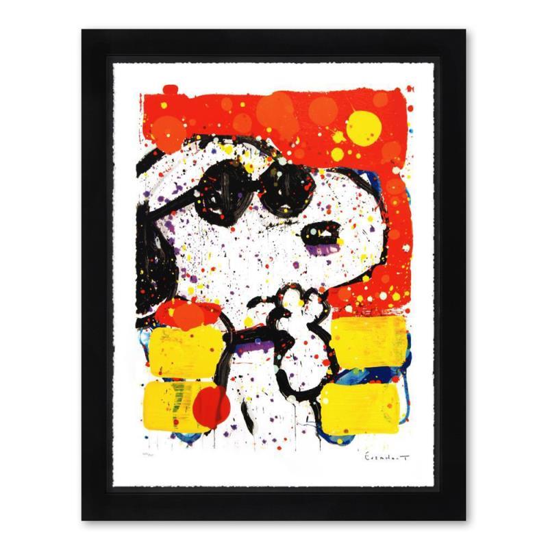 "Cool & Intelligent" LE 26x33 Custom Framed Hand-Pulled Original Lithograph by Tom Everhart (Artova) at PristineAuction.com "Cool & Intelligent" LE 26x33 Custom Framed Hand-Pulled Original Lithograph by Tom Everhart (Artova) at PristineAuction.com