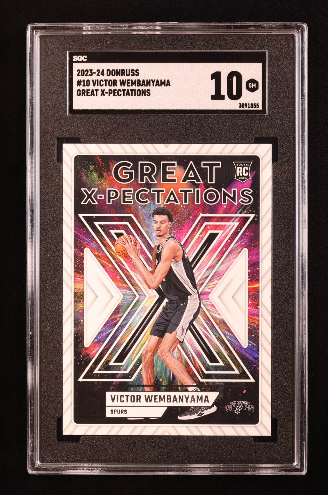 Victor Wembanyama 2023-24 Donruss Great X-Pectations #10 RC (SGC 10) at PristineAuction.com Victor Wembanyama 2023-24 Donruss Great X-Pectations #10 RC (SGC 10) at PristineAuction.com