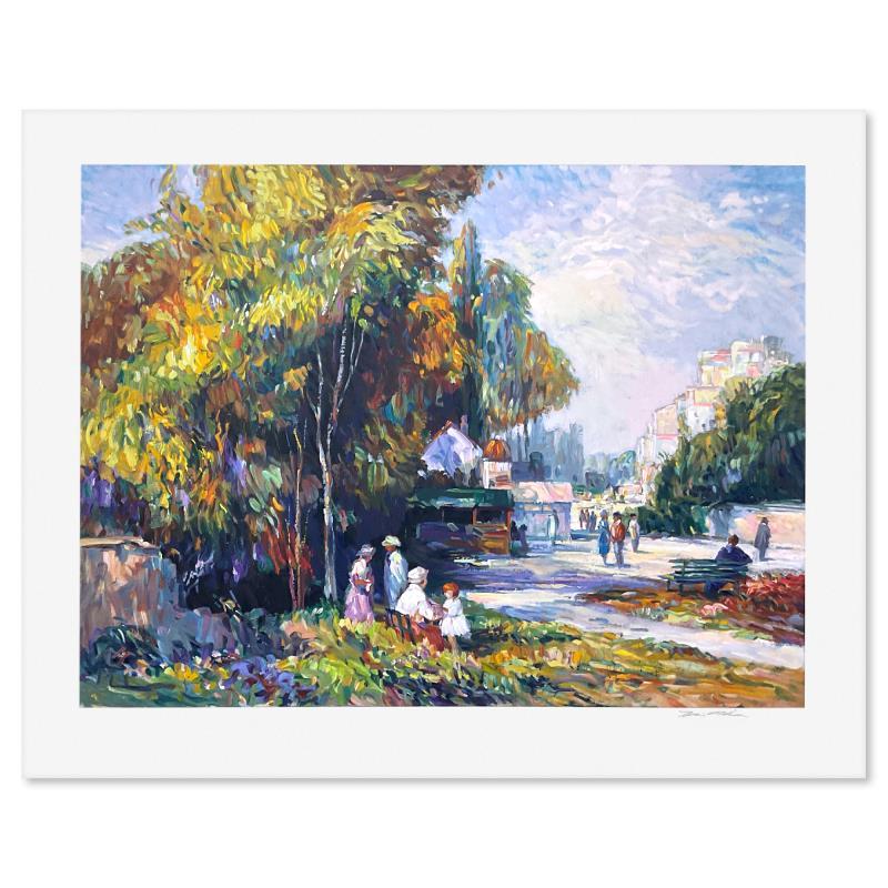 "Sunday Outing" LE 28x35 Printer's Proof Serigraph by Henri Plisson (Artova) at PristineAuction.com "Sunday Outing" LE 28x35 Printer's Proof Serigraph by Henri Plisson (Artova) at PristineAuction.com