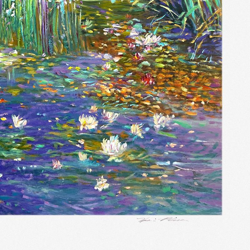 "Lily Pond" LE 35x29 Serigraph by Henri Plisson (Artova) at PristineAuction.com "Lily Pond" LE 35x29 Serigraph by Henri Plisson (Artova) at PristineAuction.com