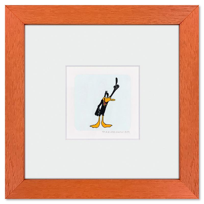 Warner Bros. "Daffy Duck" LE 9x9 Custom Framed Etching with Hand-Tinted ...