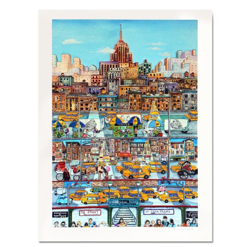 "NYC Layers" LE 24x18 3D Construct by Linnea Pergola (PA) at PristineAuction.com "NYC Layers" LE 24x18 3D Construct by Linnea Pergola (PA) at PristineAuction.com