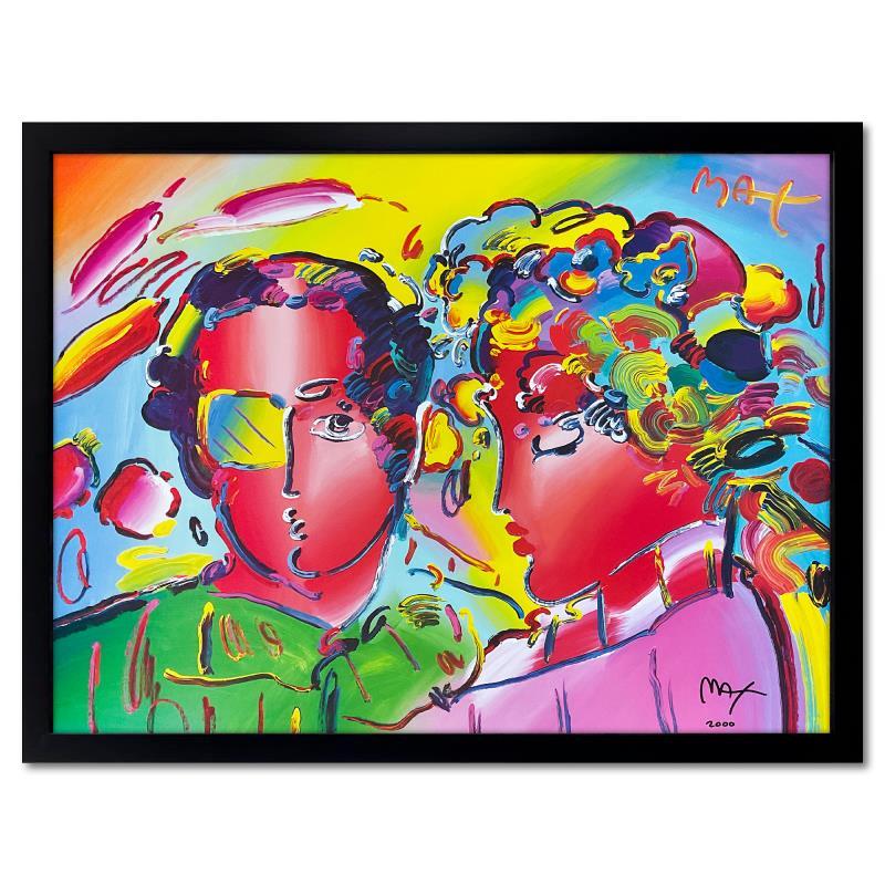 "Zero In Love" 35x28 Custom Framed Offset Lithograph by Peter Max (PA) at PristineAuction.com "Zero In Love" 35x28 Custom Framed Offset Lithograph by Peter Max (PA) at PristineAuction.com