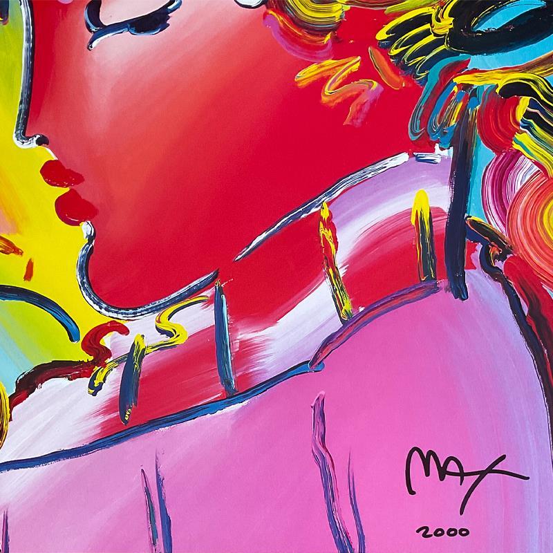 "Zero In Love" 35x28 Custom Framed Offset Lithograph by Peter Max (PA) at PristineAuction.com "Zero In Love" 35x28 Custom Framed Offset Lithograph by Peter Max (PA) at PristineAuction.com